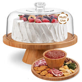 Porta-tarta HBlife con tapa para pasteles, ideal para fiestas elegantes.