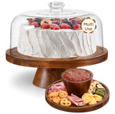 HBlife soporte para pasteles con tapa 114 cm para presentaciones elegantes y frescura prolongada