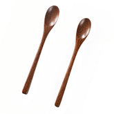 Cucharas Hefild de madera Padauk con mango largo, ideales para miel y tarros