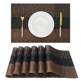 Manteles HeloHo marrón-negro para comedor, protegido y decorativo.