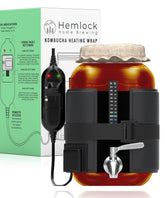 Hemlock Home Brewing manta calefactor para kombucha con ajuste de temperatura estable.