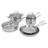 Conjunto Henckels Clad H3, juego de 10 piezas para induccion, calentamiento uniforme.