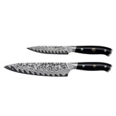 Cuchillo Compass Damascus de HENCKELS con patrón damasco 23 capas para corte preciso.