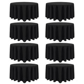 Heneger mantel redondo negro de 90 pulgadas para cenas elegantes