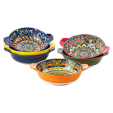 Henten Home tazones pasta cerámica con asa 30oz listos para servir pasta generosa