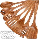 Espátula de teca Herda para mezclar sin rayar sartenes antiadherentes