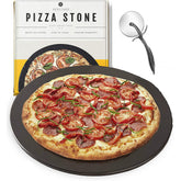 Heritage piedra para pizza cerámica redonda, cocción rápida para pizzas crujientes.