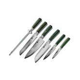 HexClad cuchillo chef 8 pulgadas damasco para cortes precisos.