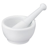 HIC Kitchen mortero con vertedor y maja para moler especias y hierbas aromáticas