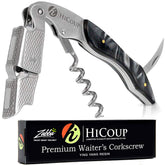 HiCoup sacacorchos profesional para vino con mango ergonómico, apertura suave.
