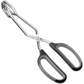Pinzas tijera HINMAY de 10 pulgadas con mango negro para control preciso al grill.