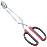Pinzas Hinmay de acero inoxidable, 12 pulgadas, para voltear carnes con precisión.