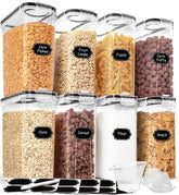 HKJ Chef contenedores cereal 4L: acceso rápido y visibilidad para una despensa ordenada.