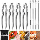 HLARTNET juego 8 rompe-langostas y palillos, ideal para fiestas de mariscos.