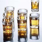 Hlukana set de shot glasses 6 con vidrio cristal, ideal para entretenimiento elegante