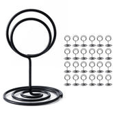 Hoewina portanumeros de mesa negro para señalizar mesas con estilo