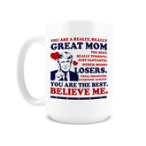 Taza Hogg Mejor Mamá 15oz frente, regalo ideal para el Día de la Madre