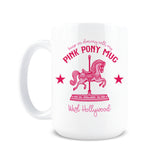 Taza Hogg Poni Rosado de 15 oz, ideal para café diario.