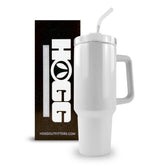 Hogg Traveler 40oz con asa para transporte cómodo y estilo.