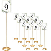 HOHIYA porta números de mesa de 12 pulgadas para bodas y eventos.