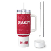 Hoiboo Tumbler 30oz con manija ergonómica para un agarre cómodo durante desplazamientos.