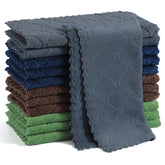 Paño de cocina Homaxy en azul marino, suave y absorbente para secar platos.