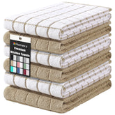 Toallas Homaxy premium algodón 16x28, suaves para secar platos