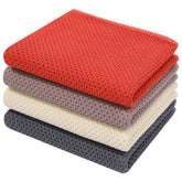 Toallas Homaxy para cocina con tejido panal 100% algodón suaves y duraderas.