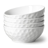 HOMBENE tazones de cerámica, frontal, ideales para porciones individuales y presentación elegante.