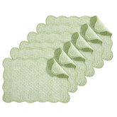 HOMBYS salvamanteles acolchado, set de 6, protección suave para la mesa.