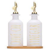 Homcdaly aceitera de vidrio 350 ml, para verter con precisión
