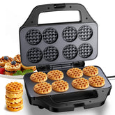 HomCozy Mini Gofrera: 8 bocados listos para desayunos familiares.