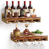 Homde estante vino pared 2-pack, ideal para organizar botellas.