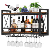 Homeiju expositor de vinos en pared para ordenar botellas con estilo
