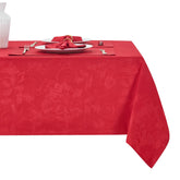 HomeJoy mantel navidad jacquard damascado, ideal para fiestas sin manchas.