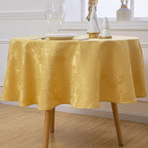 Mantel HomeJoy rectangular lino oro, elegante y protege la mesa durante comidas diarias.