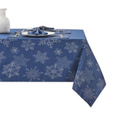 HomeJoy mantel navidad copos de nieve metálicos brillantes para cenas festivas