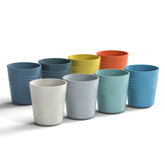 Vasos Homestockplus de trigo reutilizables, ocho piezas para uso diario.