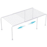 Organizador de gabinete extensible Homics para optimizar el espacio de la cocina.