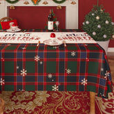Mantel HOMOHEINI Navideño rectangular impermeable para cenas familiares.