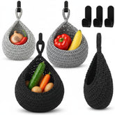 Cestas colgantes Honeydak con forma de lágrima para cocina, organizan frutas y verduras.