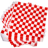 Honeydak papel envuelto 15x15 con cuadros para envolver bocadillos sin grasa
