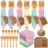 Cucharas de bambú Honeydak, regalo práctico para cocinar y agradecer