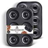 HONGBAKE moldes rosquilla con huecos profundos para horneado uniforme
