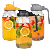 Hoofess jarras mason 64oz tres piezas con tapa hermética para organizar bebidas