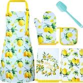 Delantal Hoolerry con diseño de limón, ideal para cocinar con estilo y protección.