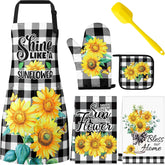 Delantal Goolerry con girasol ajustable para cocinar y hornear
