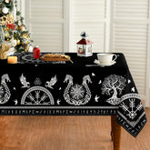 mantel horaldaily para altar-tarot con arbol-vida; protege la mesa