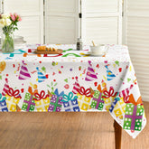 Horaldaily mantel cumpleaños con globo blanco, ideal para fiestas y mesas limpias.