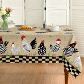 Mantel Horaldaily con gallo rústico 60×84, protege la mesa y añade color.